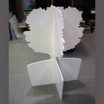 Arbre totem 3D PVC découpe fraise