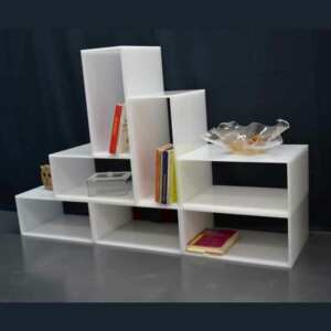 Cubes plexiglas composition de salon