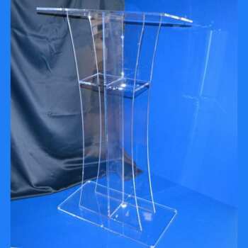 Pupitre pour églises en plexiglas transparent