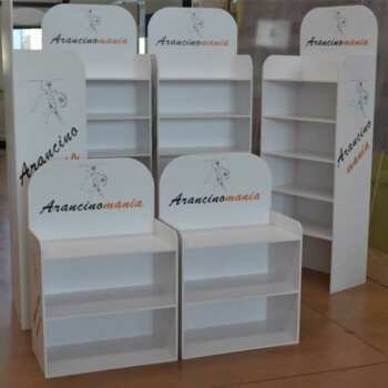 Étagères de magasin PVC blanc personnalisé