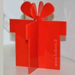 Paquets cadeau en plexiglas 3D