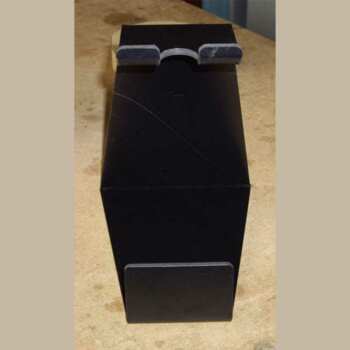 Support simple PVC noir thermoplié