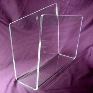 Porte-revues plexiglas transparent