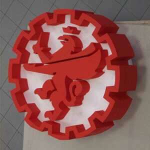 Logo enseigne polystyrène industrie