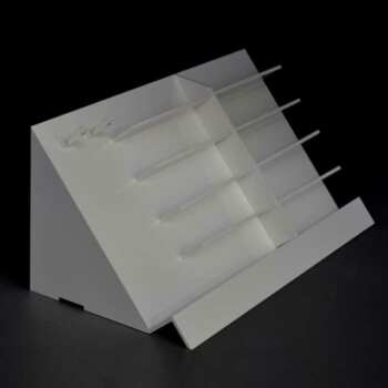 Présentoir plexiglas incliné porte-lunettes