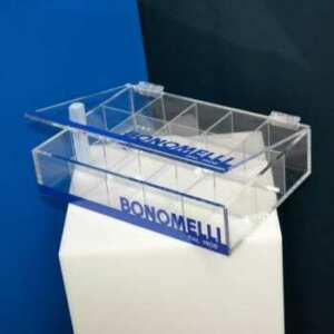 Coffret plexiglas à compartiments