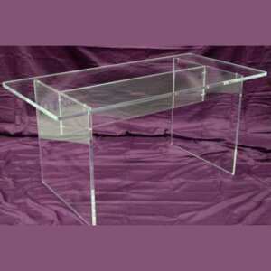Table plexiglas démontable exposition gallerie d'Art