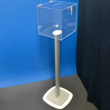 Urne plexiglas sur tige et cadenas