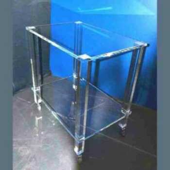 Chariot de service en plexiglass