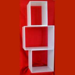 Cubes modulaires plexiglas blanc opale