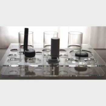 Présentoir plexiglas pour cosmétiques