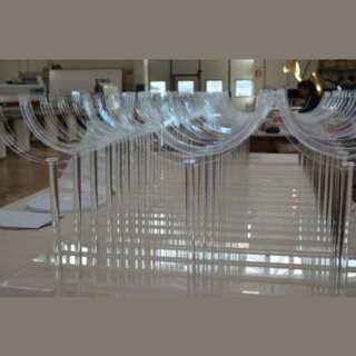Support publicitaire plexiglas pour Euro en PVC light