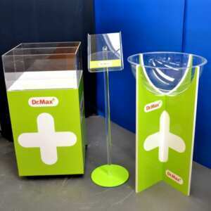 Porte dépliant porte brochure plexiglass