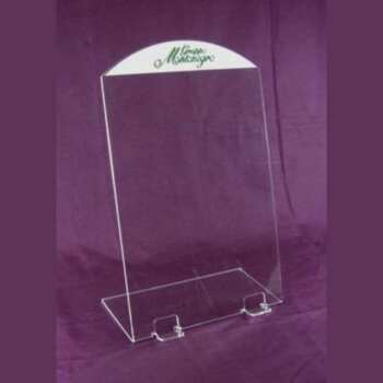 Porte feuilles de réunion plexiglas