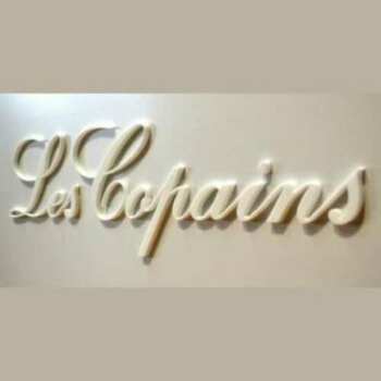 Plaque plexiglas sablé blanc sur blanc Les Copains