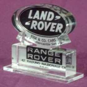 Plaque plexiglas logo Land Rover
