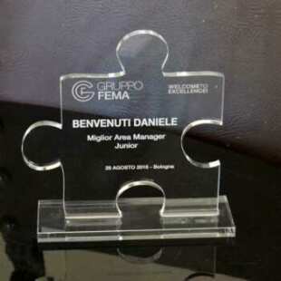Trophée de carrière plexiglas gravé
