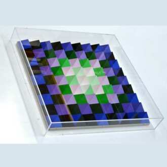 Quadre plexiglas protection artiste Vasarely