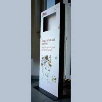 Totem porte-video PVC et impression